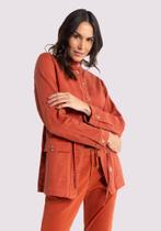 Jaqueta Feminina Parka Sarja com Cadarço Lunender 20827 Jaqueta Feminina Parka Sarja com Cadarço Lunender 20827