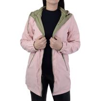 Jaqueta Feminina Pellini Parka Dupla Face Verde e Rosa GS136 Jaqueta Feminina Pellini Parka Dupla Face Verde e Rosa GS136