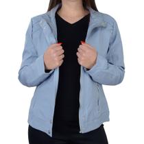 Jaqueta Feminina Pellini Peluciada Azul Clara - PL451 Jaqueta Feminina Pellini Peluciada Azul Clara - PL451