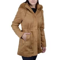 Jaqueta Feminina Pellini Peluciada Marrom Camelo - GD926 Jaqueta Feminina Pellini Peluciada Marrom Camelo - GD926