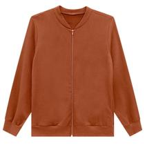 Jaqueta feminina plus size básica, moletom com bolso, 00457 Jaqueta feminina plus size básica, moletom com bolso, 00457