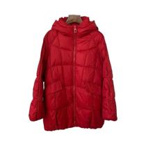 Jaqueta Feminina plus Size Branca Com Capuz De Pena De Pato, Casaco Puffer Quente Oversize Casual