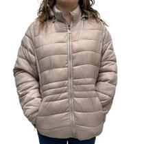 Jaqueta feminina plus size city lady puffer nylon 628026 Jaqueta feminina plus size city lady puffer nylon 628026