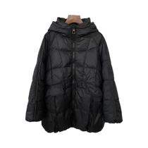Jaqueta Feminina plus Size Com Capuz De Plumas De Pato Brancas, Casaco Puffer Quente Oversize Casual