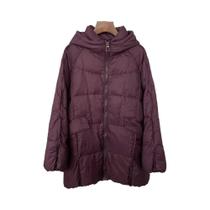 Jaqueta Feminina plus Size Com Capuz De Plumas De Pato Brancas, Casaco Puffer Quente Oversize Casual