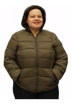 Jaqueta Feminina Plus Size Forrada Pelinhos Tamanhos Grandes