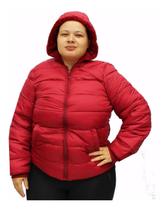 Jaqueta Feminina Plus Size Forrada Pelinhos Tamanhos Grandes