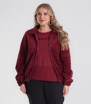 Jaqueta Feminina Plus Size Secret Glam Vermelho Jaqueta Feminina Plus Size Secret Glam Vermelho