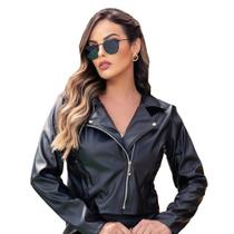 Jaqueta Feminina Preta Estilosa Blusa de frio Donna Martins Jaqueta Feminina Preta Estilosa Blusa de frio Donna Martins