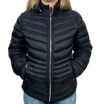 Jaqueta Feminina Preta Puffer Dawson