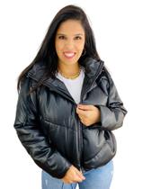 Jaqueta Feminina Puffer Couro Facinelli 620259
