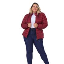 Jaqueta Feminina Puffer Forrada De Pelúcia Plus Size Domitila - Lagun Brasil