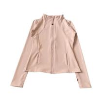 Jaqueta Feminina Slim Fit De Secagem Rápida Para Corrida Com Abertura Para O Polegar, Dryfit, Para