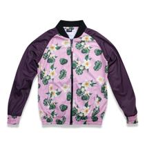 JAQUETA FEMININA TRACK FLORAL ROSA New Era