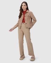 Jaqueta Feminina Tradicional Em Sarja Com Elastano Eco Jaqueta Feminina Tradicional Em Sarja Com Elastano Eco