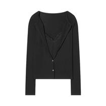 Jaqueta Feminina Vintage De Renda Cropped Com Botões, Cardigã De Tricô Para Meia Estação, Casaco De