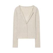 Jaqueta Feminina Vintage De Renda Cropped Com Botões, Cardigã De Tricô Para Meia Estação, Casaco De