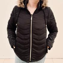Jaqueta Feminina Vira Colete Peluciada Poliéster Nylon com Zíper 1168C - QUEIMA DE ESTOQUE!