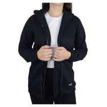 Jaqueta Feminina Voorth Moletom Parka Preta - 5702 Jaqueta Feminina Voorth Moletom Parka Preta - 5702