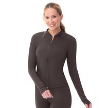 Jaqueta Fitness Compression Coffee Zee Rucci