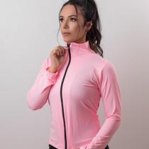 Jaqueta fitness preta branca rosa para ciclista - urbativa fitness