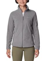 Jaqueta Fleece Columbia Feminina Fast Trek II Cinza Claro Jaqueta Fleece Columbia Feminina Fast Trek II Cinza Claro
