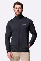 Jaqueta Fleece Columbia Masculina Essential Hike Grid Full Zip Preta