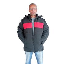Jaqueta Forrada Masculino Peluciada Estilo e Conforto Plus Size Preta G2