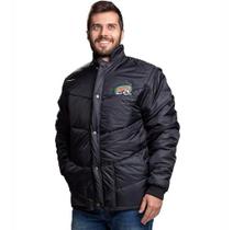 Jaqueta Frio Inverno Tradicional Original Cr Califórnia Racing Preta Manga Removível Moto Motoboy