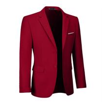 Jaqueta Fxzpiodi Casual Slim Fit Sport Coat Light Burgundy