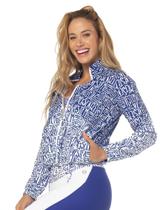 Jaqueta Georgia Mini Azul Com Branco