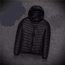 Jaqueta gominho blusa naylon Puffer preta resistente frio casaco