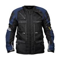 Jaqueta Gp Tech Explorer Adv C/ Proteções Preto/Azul Jaqueta Gp Tech Explorer Adv C/ Proteções Preto/Azul