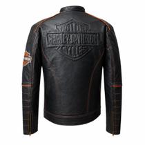 Jaqueta Harley Davidson Couro Legítimo Estilo Moto Clássico com Detalhes Exclusivos Jaqueta Harley Davidson Couro Legítimo Estilo Moto Clássico com Detalhes Exclusivos
