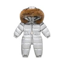 Jaqueta Impermeável Com Capuz Para Meninas E Meninos, Macacão De Inverno Quente Com Pelúcia