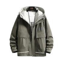 Jaqueta Impermeável E Respirável Com Capuz Para Primavera E Outono, Tecido De Alta Qualidade,