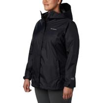 Jaqueta Impermeável Feminina Plus Size Columbia Arcadia II Preta
