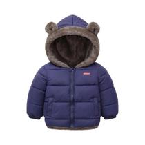 Jaqueta Infantil Com Capuz, Casaco De Inverno De Veludo Grosso E Quente, Dupla Face, 1-6 Anos,