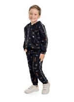 Jaqueta Infantil em Microfibra Corta Vento Estampada - Brandili Mundi