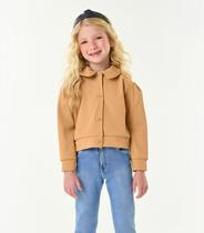 Jaqueta Infantil Feminina Em Suede Trick Nick Marrom Jaqueta Infantil Feminina Em Suede Trick Nick Marrom
