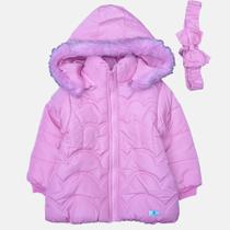 Jaqueta Infantil Feminina Manabana Forrada, Grossa e Resistente à Água