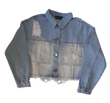 Jaqueta Infantil Feminina ML em Jeans Vick&Vick Jaqueta Infantil Feminina ML em Jeans Vick&Vick