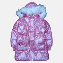 Jaqueta Infantil Manabana Barbie Forrada Resistente à Água Rosa Feminina