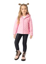 Jaqueta Infantil Marlan Puffer Matelassê Capuz Menina 24486