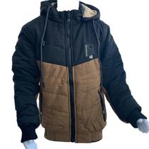 Jaqueta Infantil Masculina Gangster de Inverno Com Capuz