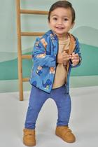 Jaqueta Infantil Masculina Luc.boo Em Nylon E Forro Interno Em Algodão L15