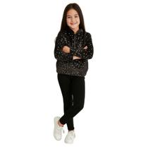 Jaqueta Infantil Menina Bolinha Pelucia Kamylus Tam 4 Ao 14