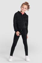 Jaqueta infantil menina com brilhos Brandili