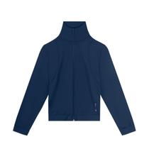 Jaqueta Infantil Menina em Malha Active Azul Marinho Brandili Jaqueta Infantil Menina em Malha Active Azul Marinho Brandili