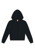 Jaqueta infantil menina em moletom Brandili-Preto Jaqueta infantil menina em moletom Brandili-Preto